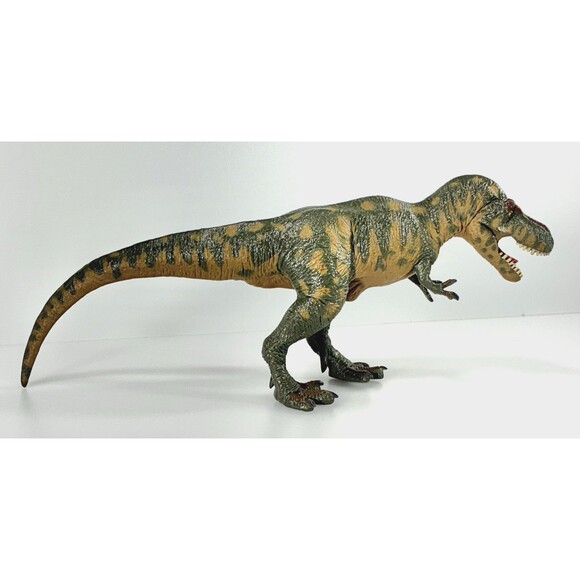 Battat Tyrannosaurus T-Rex Dinosaur Green and Tan Collectible Toy Figure - Picture 4 of 10